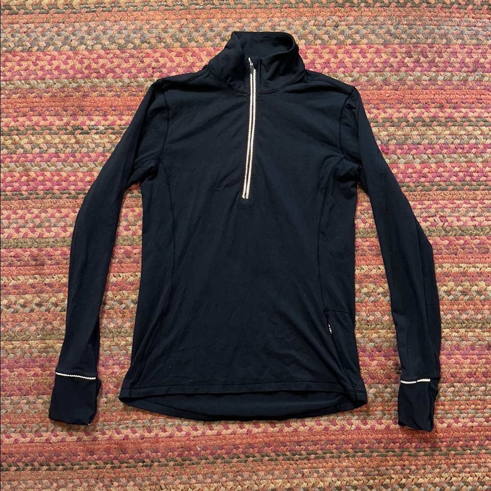 LULULEMON BLACK RULU QUARTER ZIP